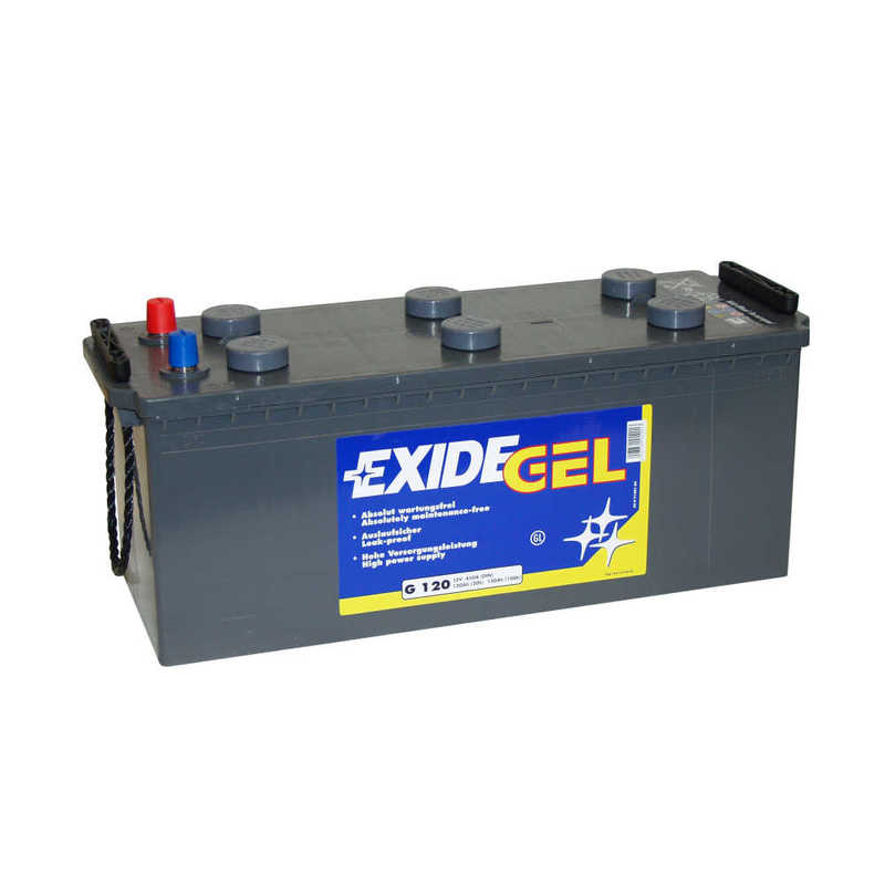 Exide Equipment Gel Batterie, 120Ah, 1350Wh, 12V