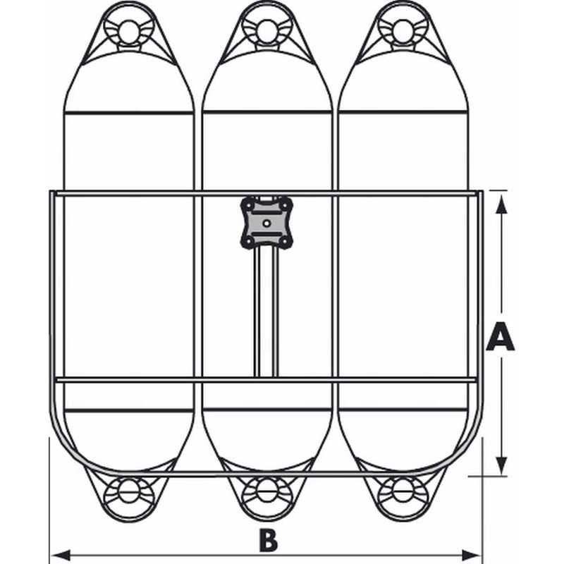 PLASTIMO Fenderkorb Classic 3, für 150mm Fender PLASTIMO Fenderkorb Classic 3, für 150mm Fender