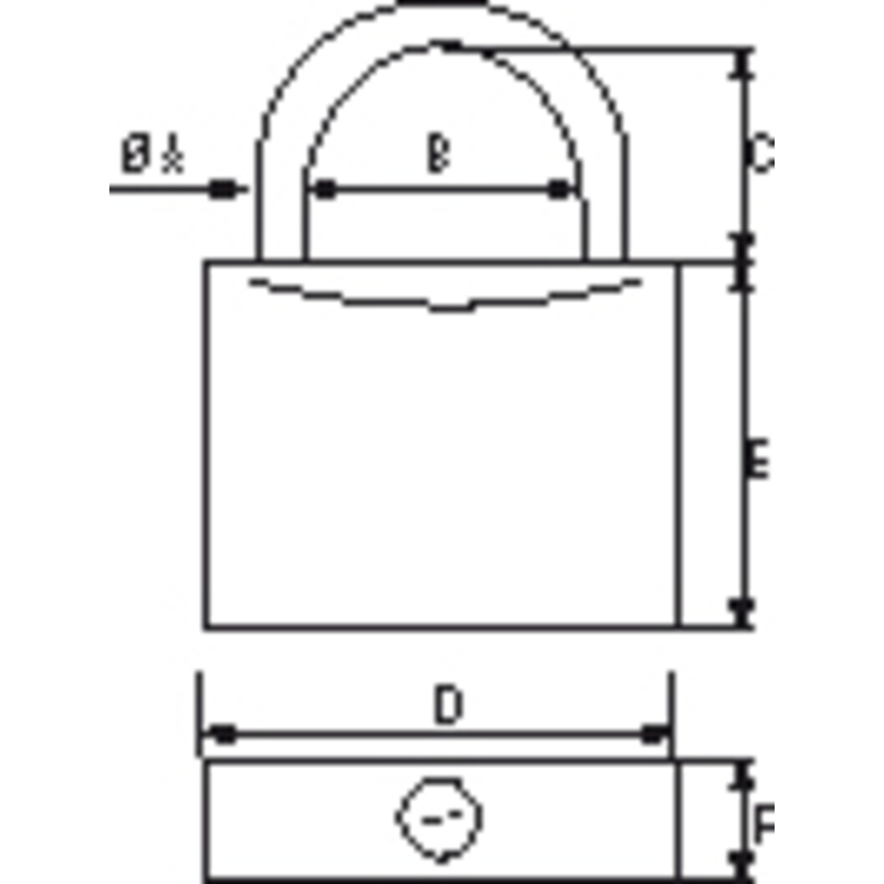 PLASTIMO 1 VORHAENGESCHLOSS 40 MM BREITE x 12