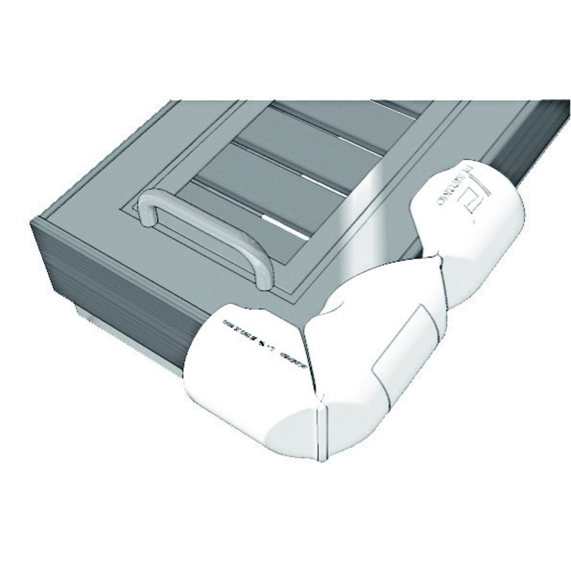 PLASTIMO Bumper anpassbar, weiss, 18x80cm