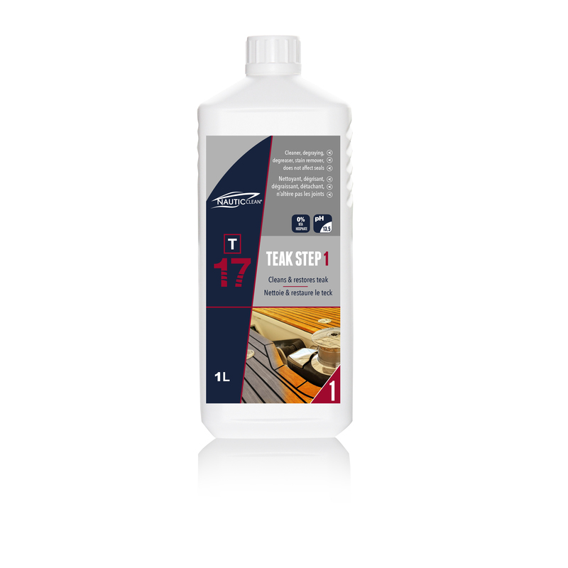 NAUTICclean T17 Teak Reiniger Step 1, 1L NAUTICclean T17 Teak Reiniger Step 1, 1L