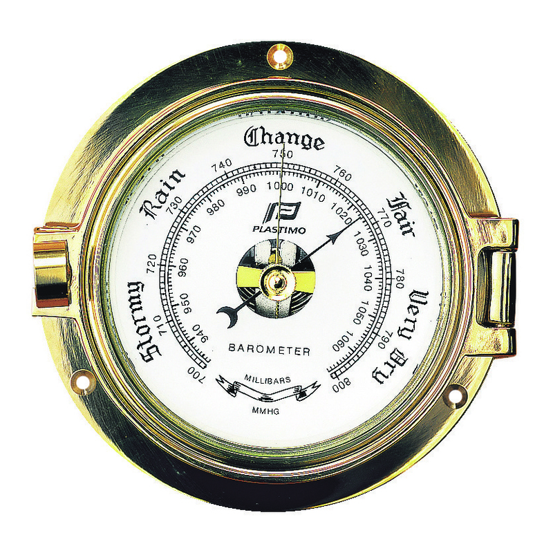 PLASTIMO 3 ZOLL BAROMETER MESSING