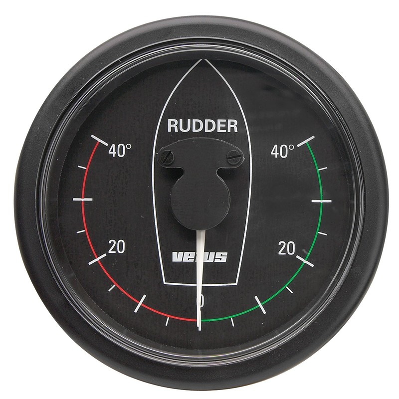 Vetus Ruderstandsanzeige, schwarz, 12/24 Volt Vetus Ruderstandsanzeige, schwarz, 12/24 Volt