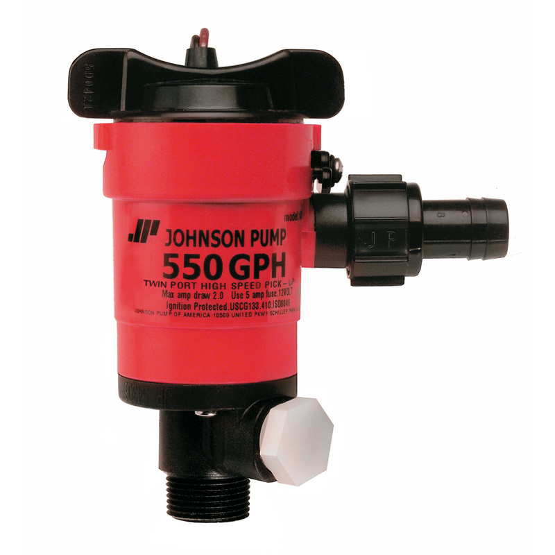 Johnson Twin Port 550 GPH 12V