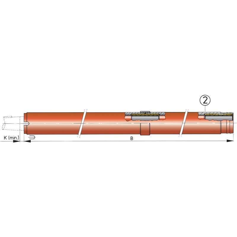Vetus Drittes Lagerr für Stahl-Stevenrohr Ø 50 mm Vetus Drittes Lagerr für Stahl-Stevenrohr Ø 50 mm