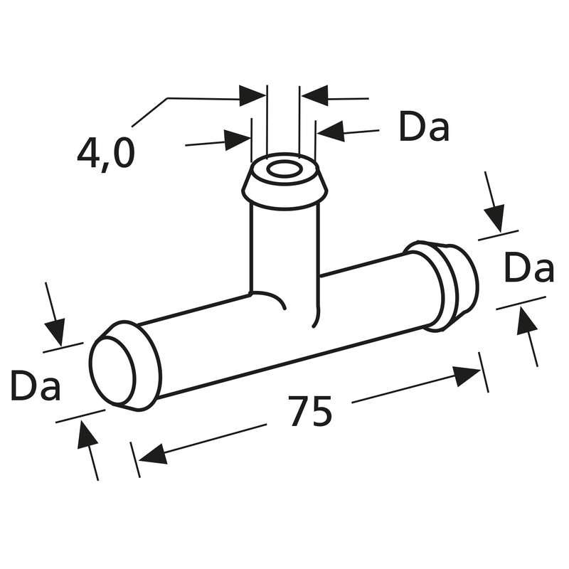 Webasto ET AM T-Stueck 18/18/18 mit Drosselbohrun Webasto ET AM T-Stueck 18/18/18 mit Drosselbohrun