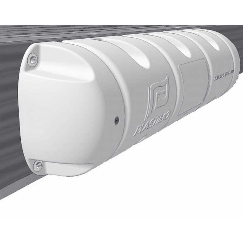 PLASTIMO Bumper 1/2, ausgeschäumt, weiss,25x90cm