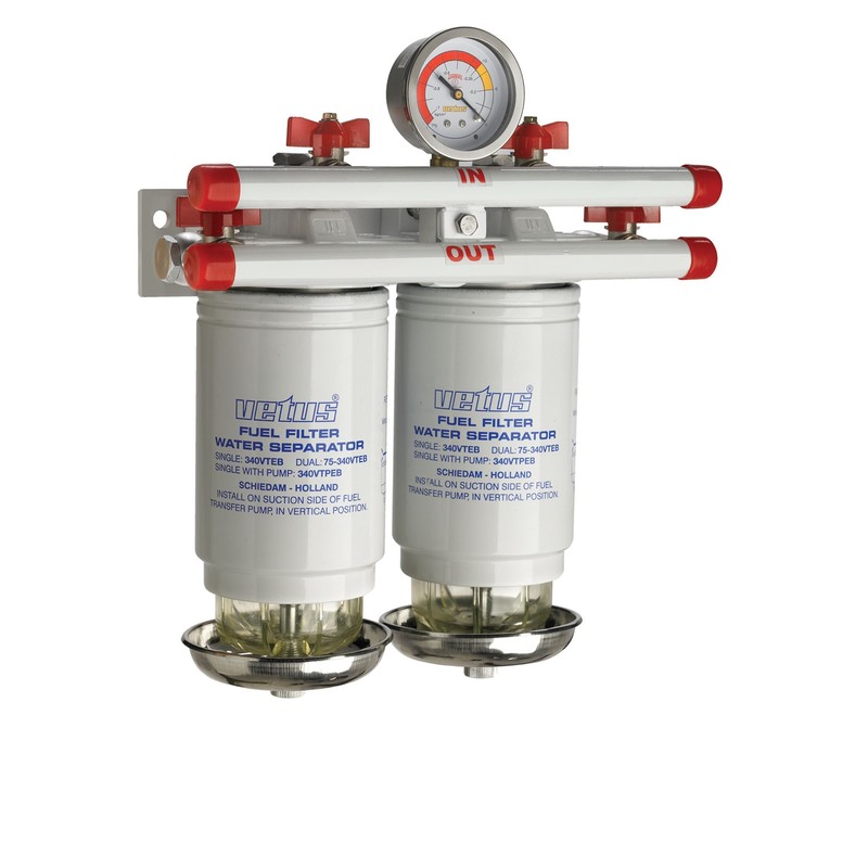 Vetus Wasserabscheider/Grobfilter, doppelt Vetus Wasserabscheider/Grobfilter, doppelt