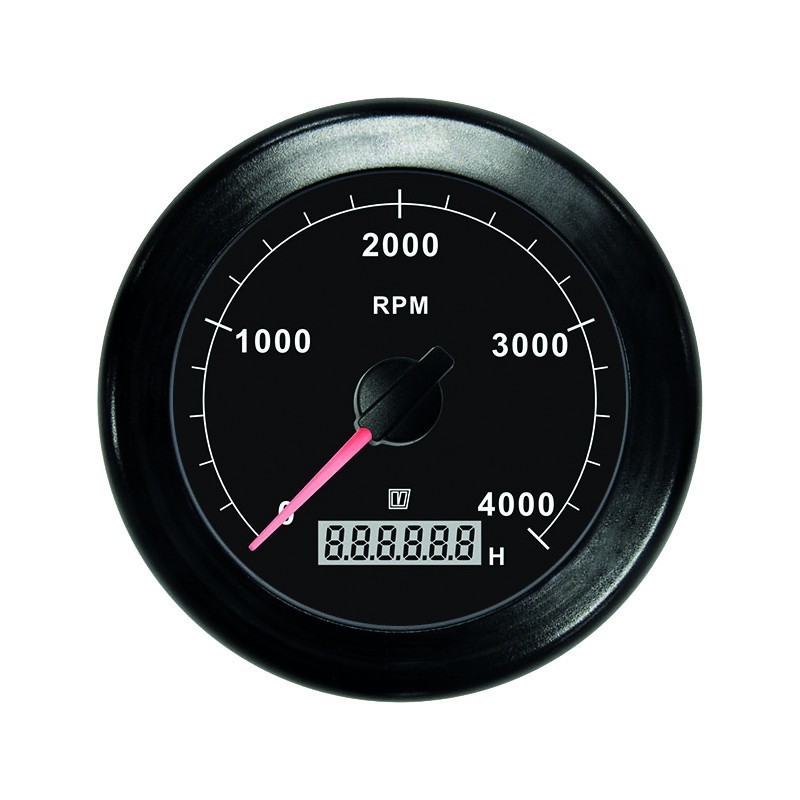 Vetus Drehzahlmesser, schwarz, 0-4000 1/min Vetus Drehzahlmesser, schwarz, 0-4000 1/min