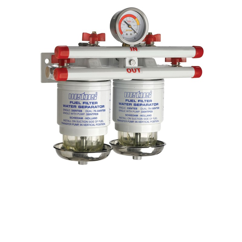 Vetus Wasserabscheider/Grobfilter, doppelt Vetus Wasserabscheider/Grobfilter, doppelt