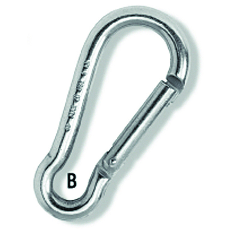 PLASTIMO SNAP HOOK NARROWED ST/STEEL 50MM