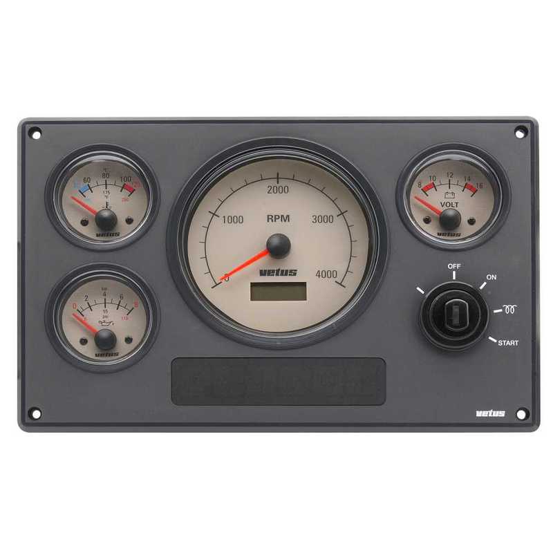 Vetus Instrumentenpanel MP34, creme, 24 Volt Vetus Instrumentenpanel MP34, creme, 24 Volt