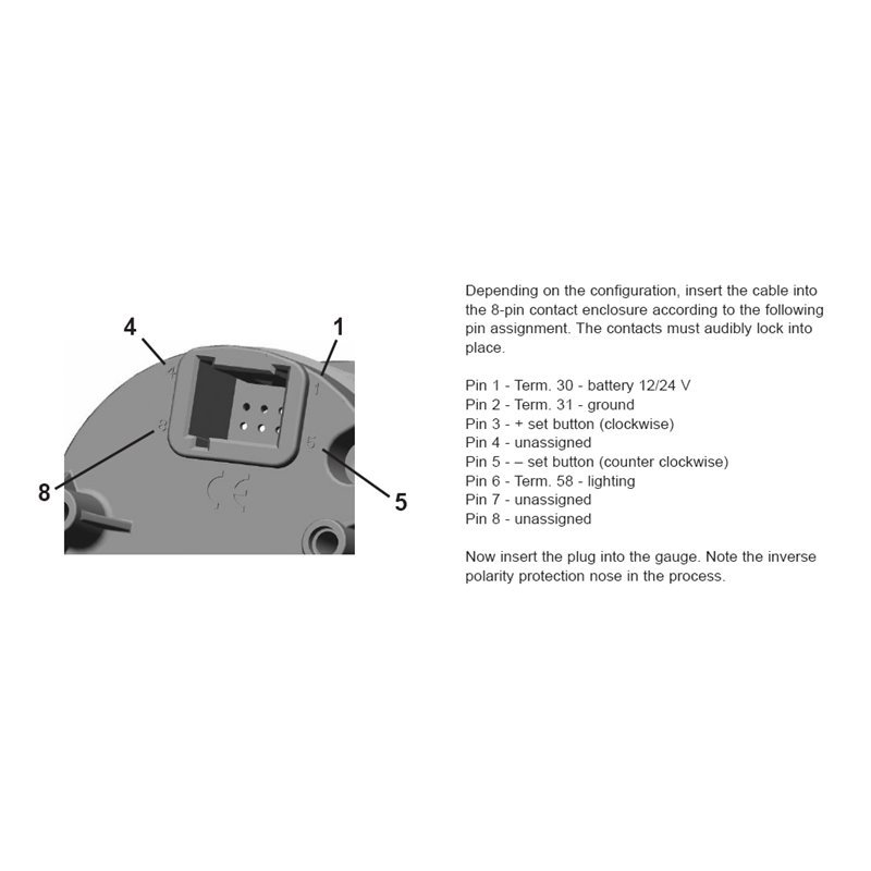 Veratron VDO VL AFTERMARKET CLOCK - - SINGLE SCAL