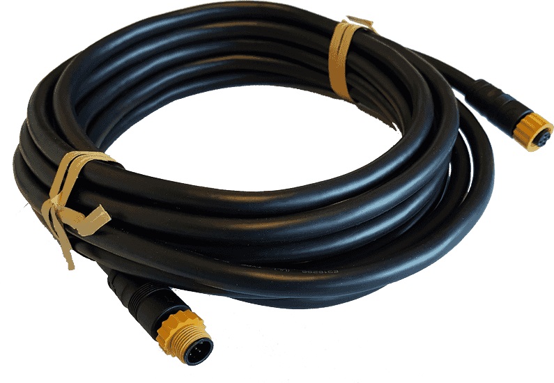 NMEA 2000 Micro-C Medium duty cable. 6 m (19.7 ft) Low loss 18 gauge cable recommended for network backbone runs