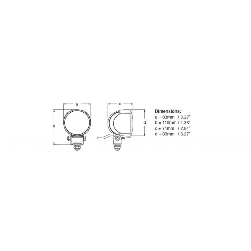 Hella Module 70 Gen 4 LED Flutlicht, nah, weiß