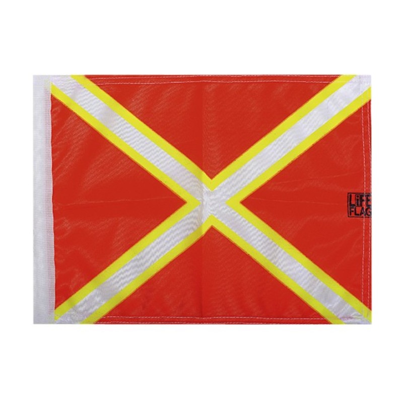 PLASTIMO Tauch-Flagge mit Saint-Andrew Kreuz