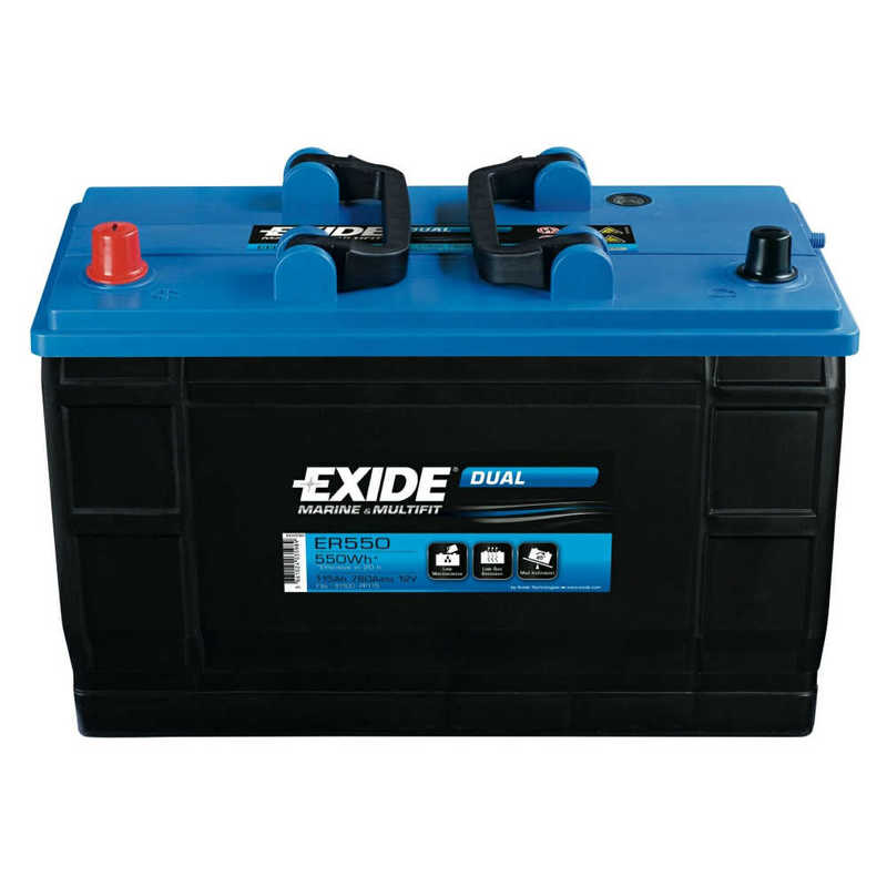 Exide Dual Säure-Batterie, 115Ah, 550Wh, 12V