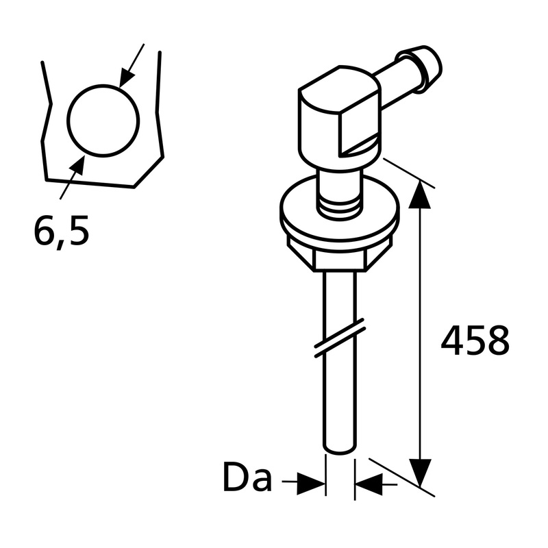 Webasto Tankentnehmer 90 Grad D5, Gewinde M6 Webasto Tankentnehmer 90 Grad D5, Gewinde M6