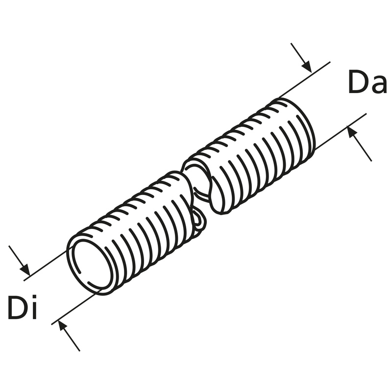 Webasto Flex Waermeschutzrohr D28, L=324 Glasfase