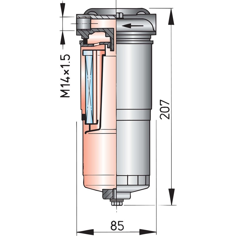 Vetus Wasserabscheider / Grobfilter Vetus Wasserabscheider / Grobfilter