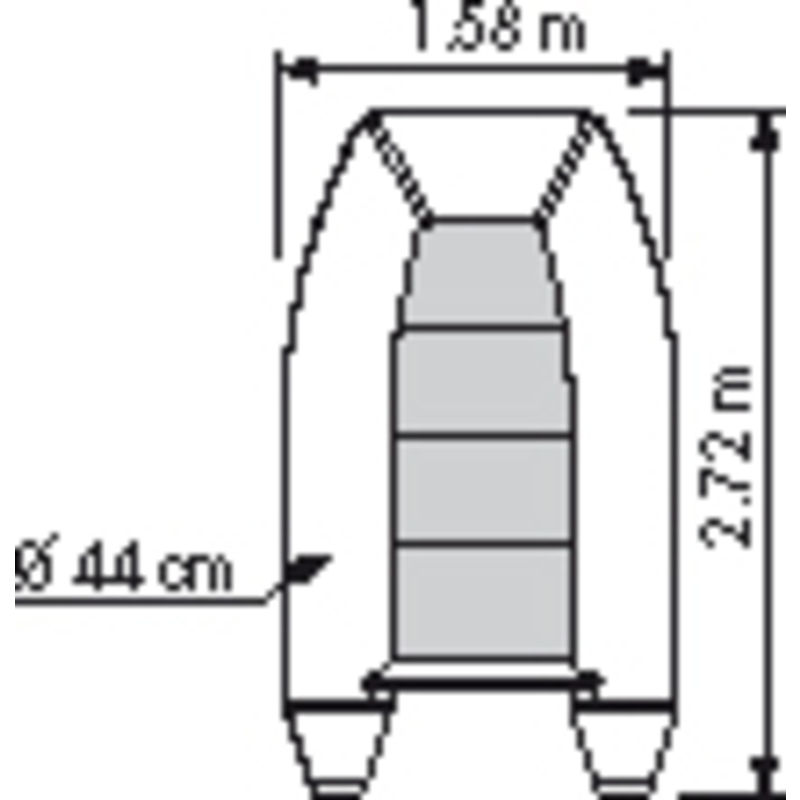 PLASTIMO Schlauchboot TRAIL P270KH grau