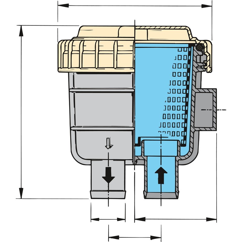 Vetus FTR330 Wasserfilter 19,1mm