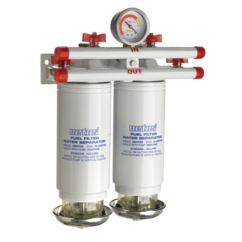 Vetus Wasserabscheider/Grobfilter, doppelt Vetus Wasserabscheider/Grobfilter, doppelt