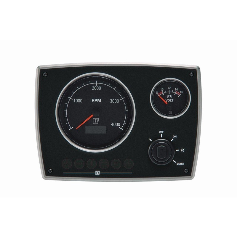 Vetus Alu-Instrumentenpanel MPA22, schwarz, 12 V Vetus Alu-Instrumentenpanel MPA22, schwarz, 12 V