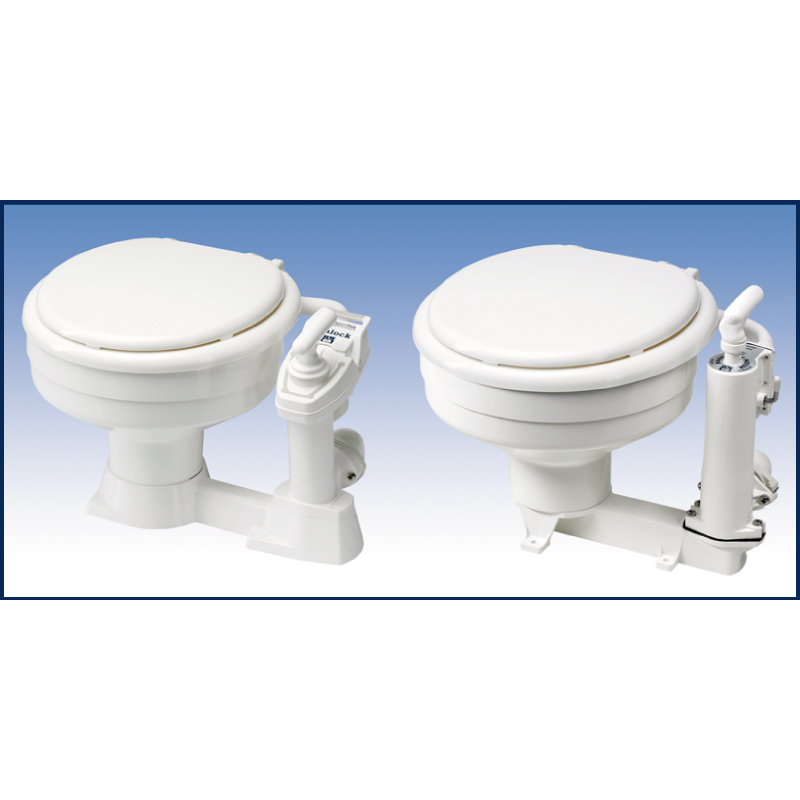 RM Toilette 'BAYO' mit weißem Griff
