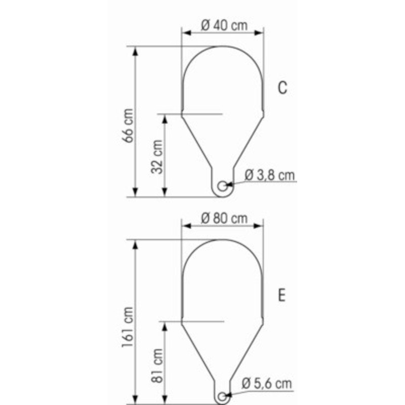 PLASTIMO KUGEL-MARKIERUNGSBOJE AUSG. D=60CM