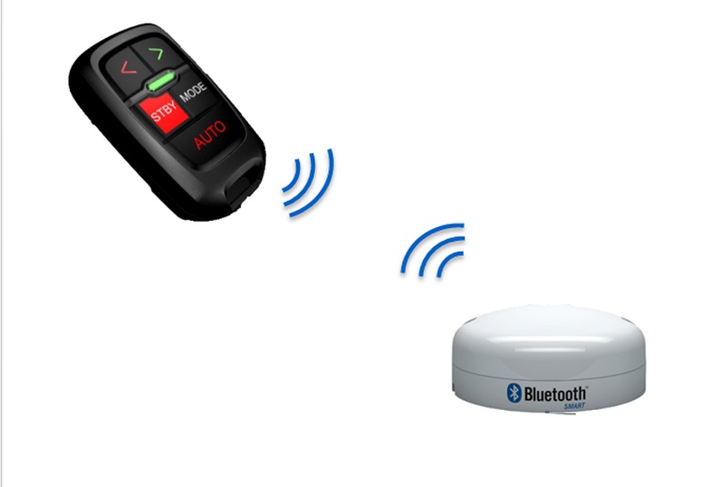 WR10 Wireless Autopilot Remote. Includes NMEA2000 connected Bluetooth base station.